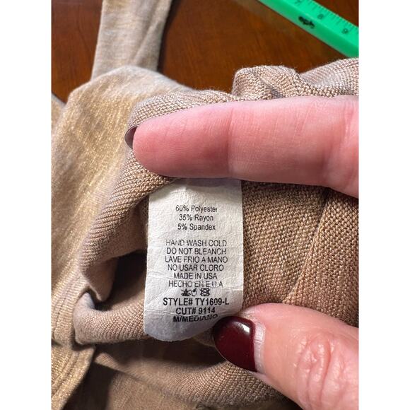 Ces Femme Gray Top Size Medium - Picture 5 of 6